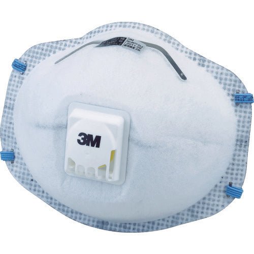 「排気弁あり|オイルミスト対応|1ケースで10小箱入」 3M Japan|スリーエム ジャパン 使い捨て式防じんマスク 8577 - DL2 日本国家検定合格品DS2 - 粒子捕集効率95%以上 1ケース(100枚入) - MisakaZoo