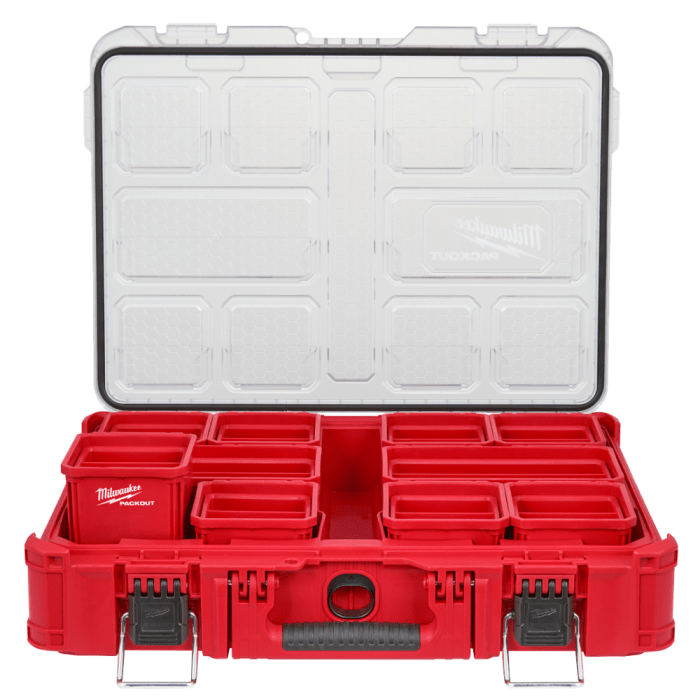 「PackOut」 Milwaukee Tool | ミルウォーキーツール PACKOUT™ 小物収納(102mm x 102mm) 2個セット 48 - 22 - 8062 - MisakaZoo