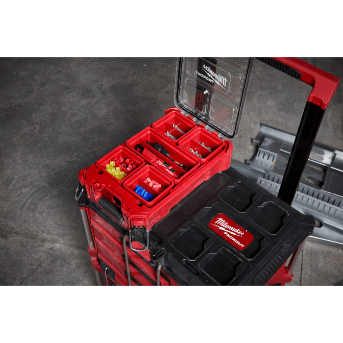「PackOut」 Milwaukee Tool | ミルウォーキーツール PACKOUT™ 小物収納(203mm x 102mm) 2個セット 48 - 22 - 8063 - MisakaZoo