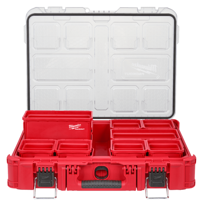 「PackOut」 Milwaukee Tool | ミルウォーキーツール PACKOUT™ 小物収納(203mm x 102mm) 2個セット 48 - 22 - 8063 - MisakaZoo