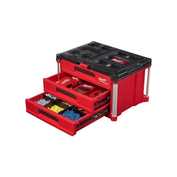 「PackOut」 Milwaukee Tool |ミルウォーキーツール パックアウト 引き出し収納 3段 48 - 22 - 8443 - MisakaZoo