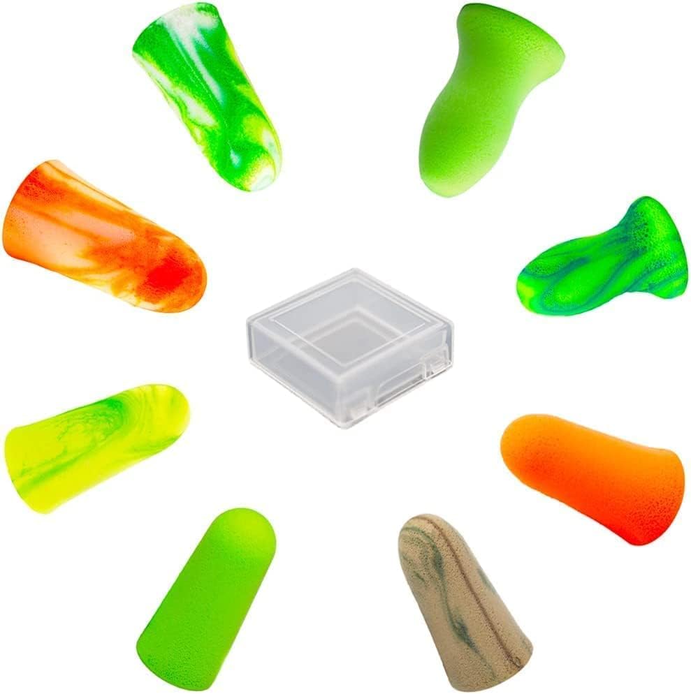 「ケースあり8Mix」 Moldex 8種お試し耳栓とケース1個セット スパークプラグ メローズ ピュラフィット ゴーイングリーン メテオ メテオスモール ソフティ カモプラグ x 各1ペア - MisakaZoo
