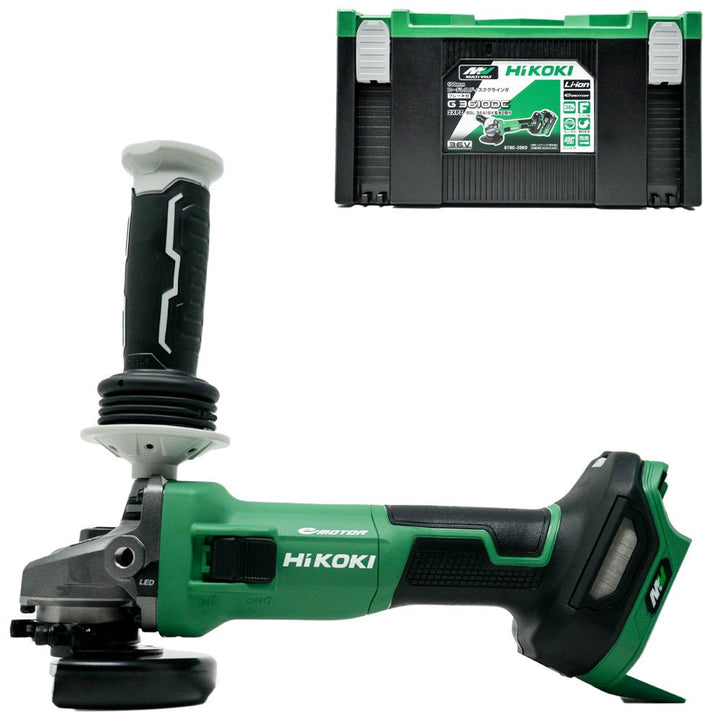 「スライドスイッチ|本体とシステムケース3」 HiKoki|ハイコーキ 36V 100mm充電式ディスクグラインダー(ブレーキ付) G3610DC(NN) 本体+システムケース3付 セットバラシ品(箱なし) - MisakaZoo