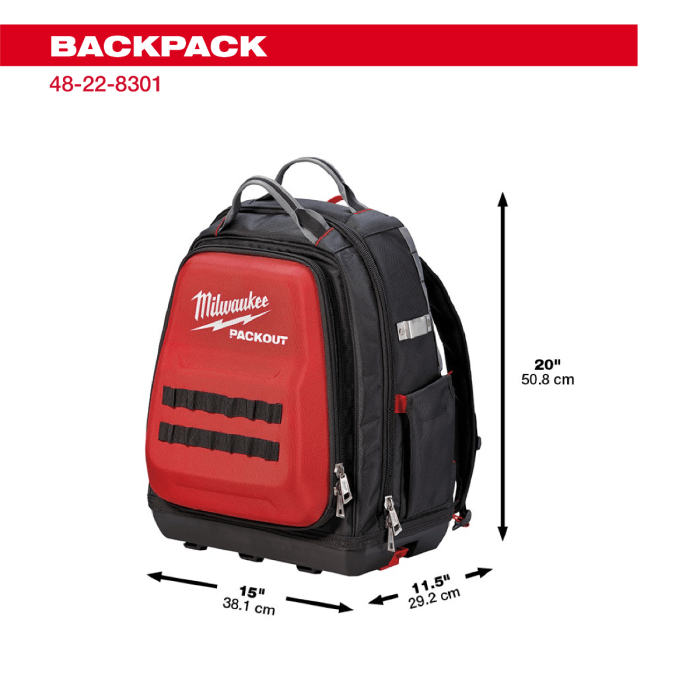 「PackOut」 Milwaukee Tool | ミルウォーキーツール PACKOUT™ バックパック 48 - 22 - 8301 - MisakaZoo