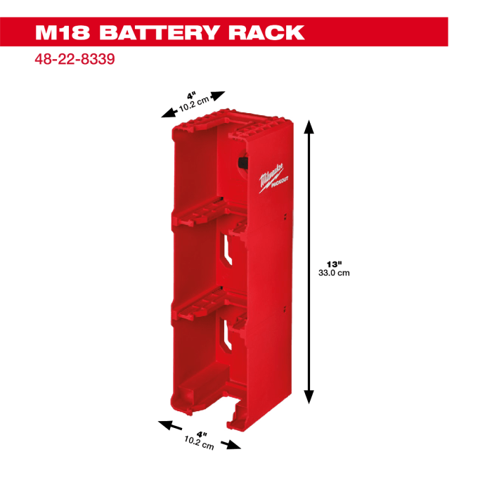 「PackOut」 Milwaukee Tool | ミルウォーキーツール PACKOUT™ M18 バッテリーホルダー 48 - 22 - 8339 - MisakaZoo