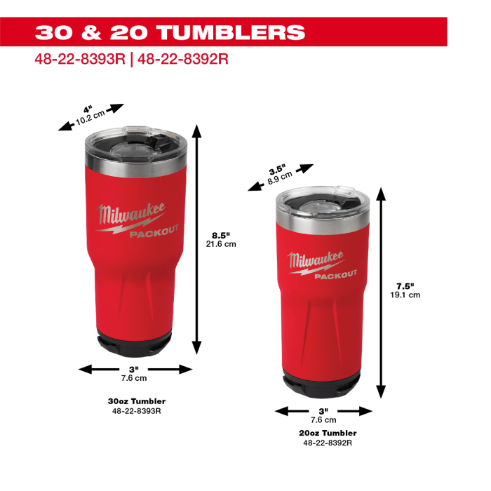 「PackOut」 Milwaukee Tool | ミルウォーキーツール PACKOUT™ タンブラーメガ890ml(30 oz) - MisakaZoo