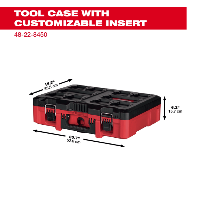 「PackOut」 Milwaukee Tool |ミルウォーキーツール PACKOUT ツールボックス (Mサイズ・ フォーム入り)48 - 22 - 8450 - MisakaZoo
