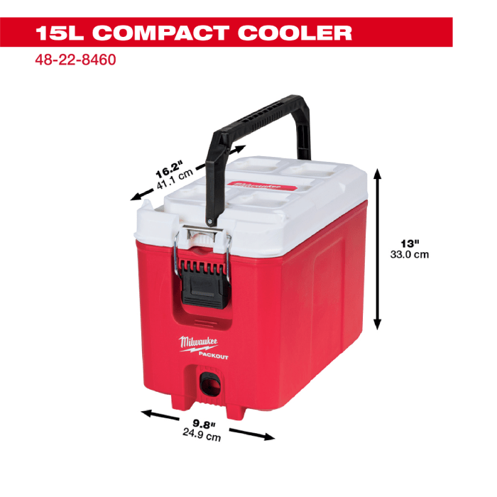 「PackOut」 Milwaukee Tool | ミルウォーキーツール PACKOUT™ クーラーボックス 48 - 22 - 8460 - MisakaZoo