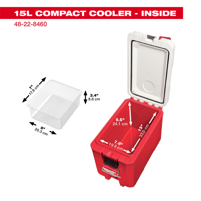 「PackOut」 Milwaukee Tool | ミルウォーキーツール PACKOUT™ クーラーボックス 48 - 22 - 8460 - MisakaZoo