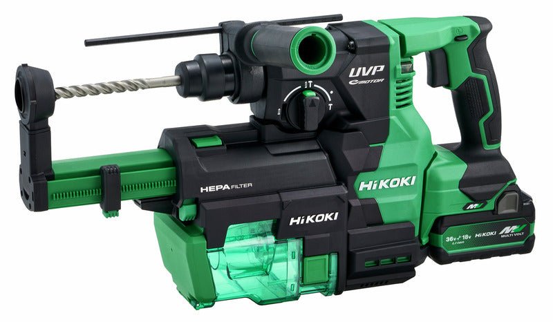 「フルセット品|集塵システム付|2.5Ah仕様」 HiKoki|ハイコーキ 36Vハンマドリル SDS - plus DH3628DB 2XPZ フルセット品 - MisakaZoo