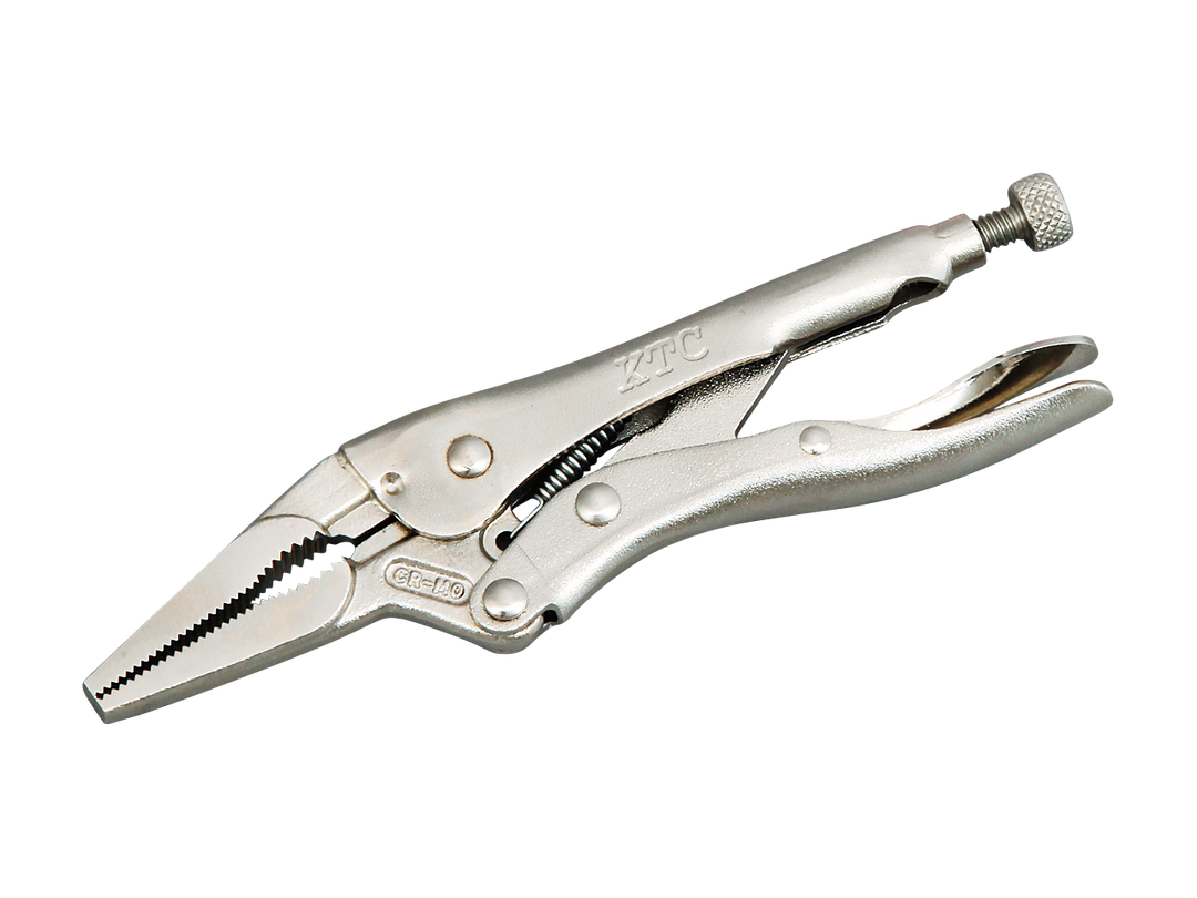 [225LN] KTC(京都機械工具)ロッキングプライヤ ロングノーズ（ワイヤーカッター付・全長220mm） 単品1本