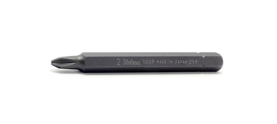 [100P.80-4] Ko-ken(コーケン) 5/16"(8mm)H プラスビット 全長80mm No.4 単品1本 - MisakaZoo