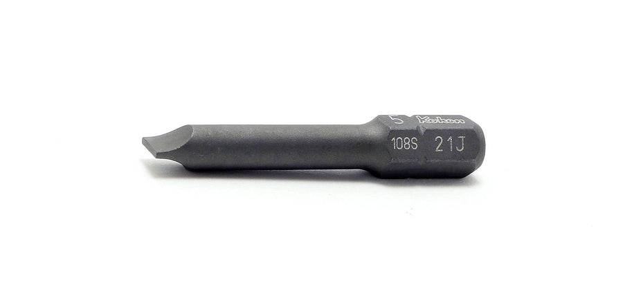 [108S.39-5] Ko-ken(コーケン) 1/4"(6.35mm)H マイナスビット 全長39mm 0.8x5 単品1本 - MisakaZoo