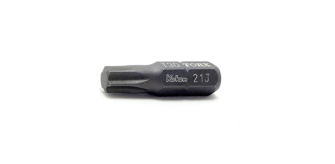 [108T.25-T9] Ko-ken(コーケン) 1/4"(6.35mm)H トルクスビット 全長25mm T9 単品1本 - MisakaZoo