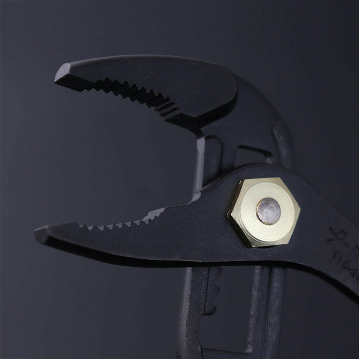 [110-250SD-BG] KUROKIN 黒金(Black & Gold) ウォーターポンププライヤー（バネ付・ドライバー付） 単品1丁