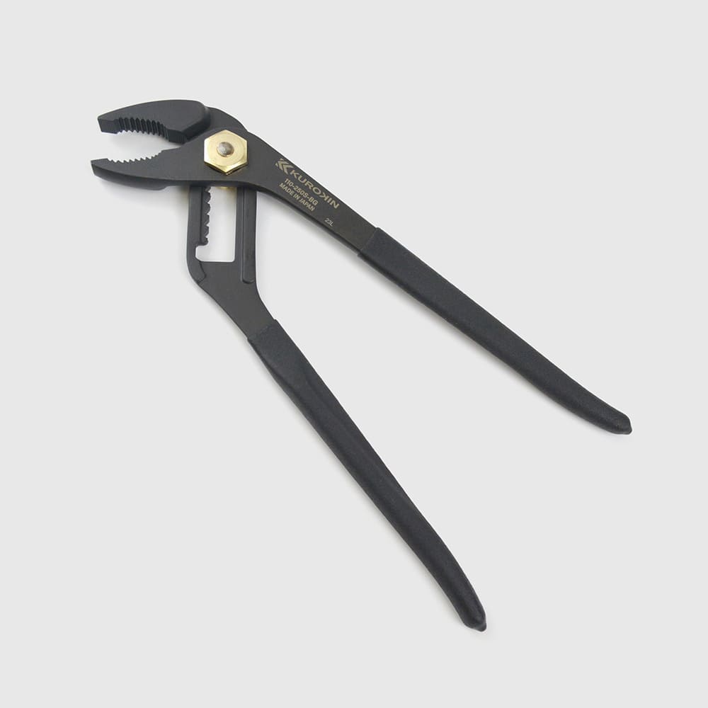 [110-250S-BG] KUROKIN 黒金(Black & Gold) ウォーターポンププライヤー（バネ付） 単品1丁 - MisakaZoo