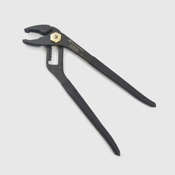 [110-250S-BG] KUROKIN 黒金(Black & Gold) ウォーターポンププライヤー（バネ付） 単品1丁 - MisakaZoo