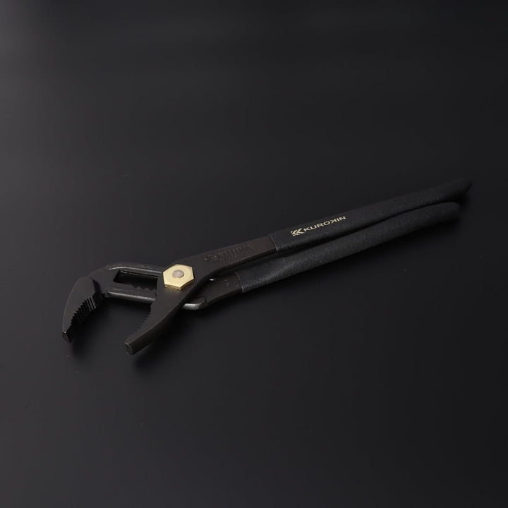 [110-250S-BG] KUROKIN 黒金(Black & Gold) ウォーターポンププライヤー（バネ付） 単品1丁 - MisakaZoo
