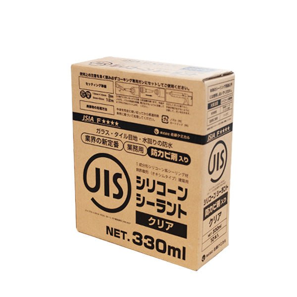[1ケース10本入] サトケミ JISシリコーンシーラント クリア 防カビ剤入 - MisakaZoo