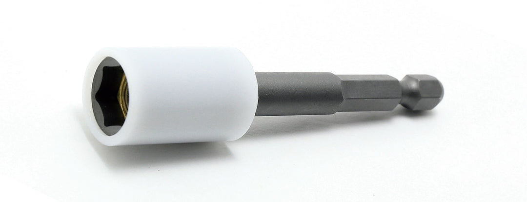 [115.75-8SV] Ko-ken(コーケン) 1/4"(6.35mm)H ロングナットセッター(マグネット/プロテクター付) 全長75mm 8mm 単品1個 - MisakaZoo