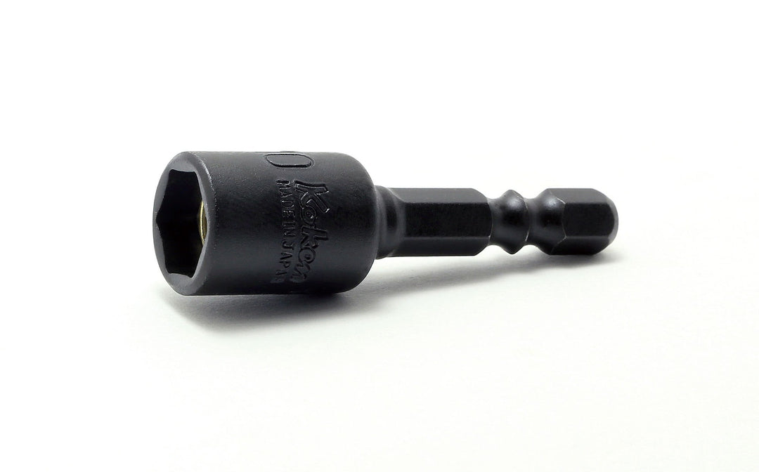 [115W.50-12] Ko-ken(コーケン) 1/4"(6.35mm)H ナットセッター(マグネット付) 全長50mm 12mm 単品1個 - MisakaZoo