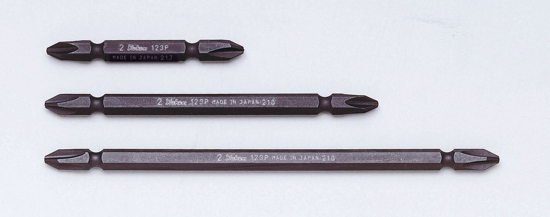 [123PN.65-3] Ko-ken(コーケン) 1/4"(6.35mm)H プラス両頭ビット(14mm溝) 全長65mm No.3 単品1本 - MisakaZoo