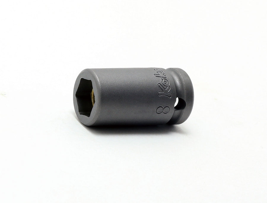 [12460MG-8] Ko-ken(コーケン) 1/4"(6.35mm)SQ. インパクトセルフタッピングスクリュー用ソケット(マグネット付) 8mm 単品1個 - MisakaZoo