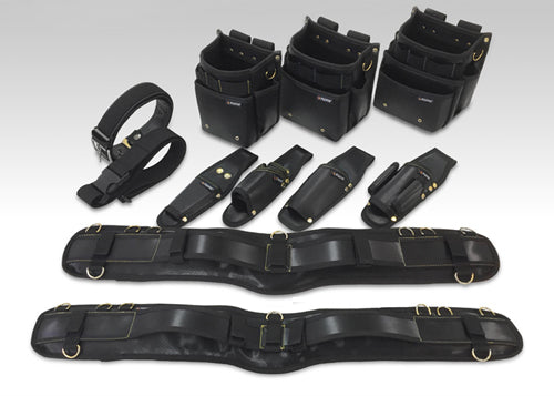 [PS-22BG] KUROKIN 黒金(Black & Gold) 腰袋スタンダード2段 単品1個