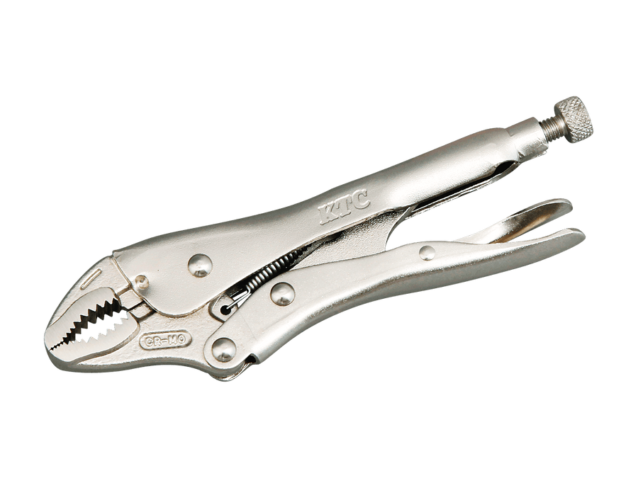 [130WR] KTC(京都機械工具)ロッキングプライヤ 曲線あご（ワイヤーカッター付・全長140mm） 単品1本 - MisakaZoo