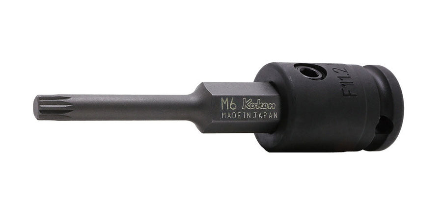[13134X.92-M6] Ko-ken(コーケン) インパクト XZN ビット ソケット 3/8"SQ.DR. M6 単品1本 - MisakaZoo