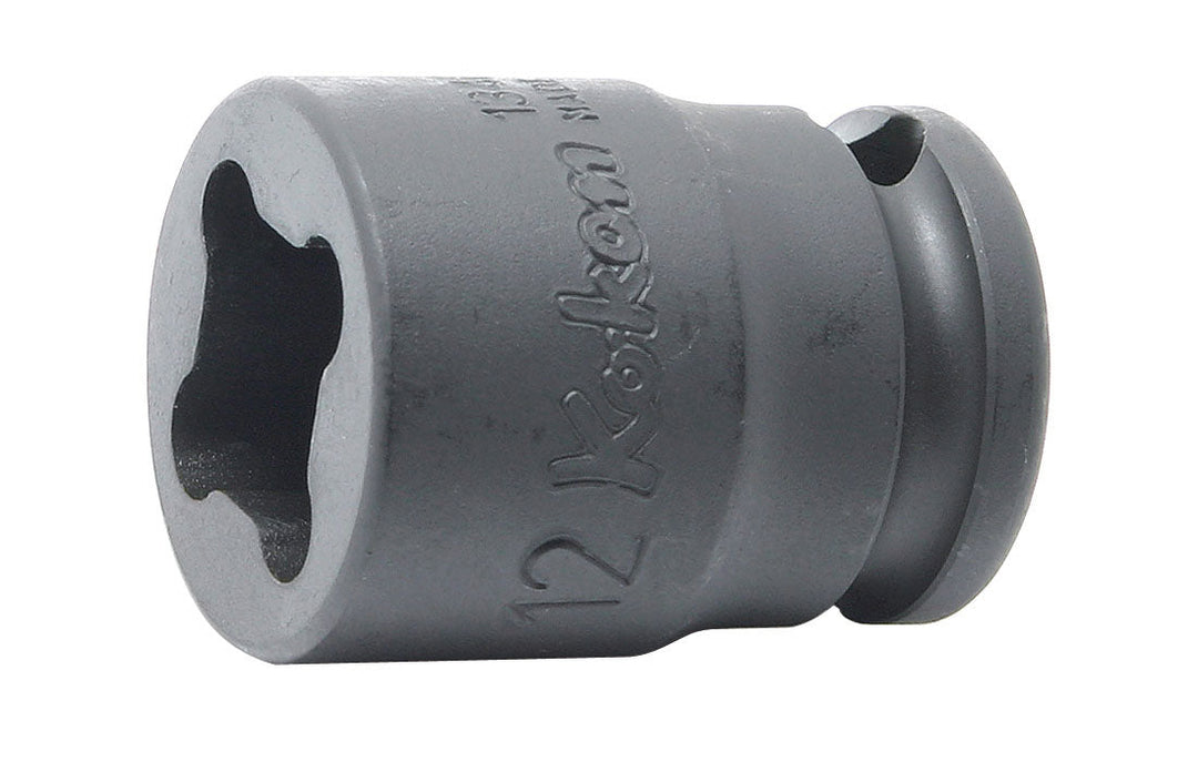 [13400-6WN] Ko-ken(コーケン) 3/8"(9.5mm)SQ. インパクトウエルドナットソケット 6mm 単品1個 - MisakaZoo