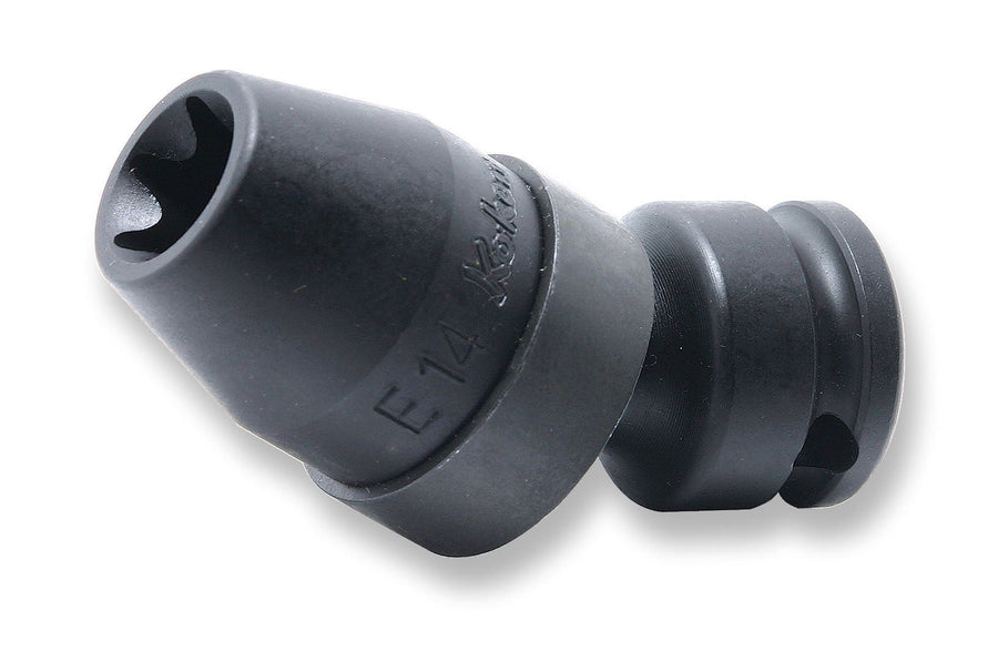 [13440T-E12] Ko-ken(コーケン) 3/8"(9.5mm)SQ. インパクトトルクスユニバーサルソケット E12 単品1本 - MisakaZoo