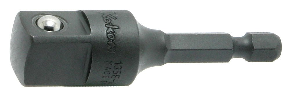 [135E-60B] Ko-ken(コーケン) 1/4"(6.35mm)H アダプター 全長60mm 凸1/2"(12.7mm)SQ. 単品1個 - MisakaZoo