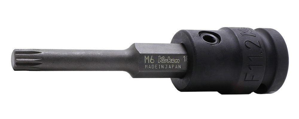 [14134X.98-M6] Ko-ken(コーケン) インパクト XZN ビット ソケット 1/2"SQ.DR. M6 単品1本 - MisakaZoo