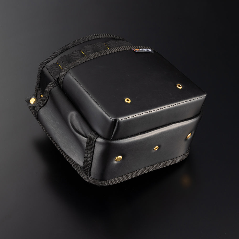 [PS-22BG] KUROKIN 黒金(Black & Gold) 腰袋スタンダード2段 単品1個