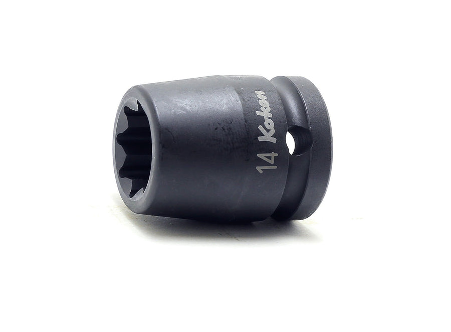 [14415M-17] Ko-ken(コーケン) 1/2"(12.7mm)SQ. インパクト2重4角ソケット 17mm 単品1個 - MisakaZoo