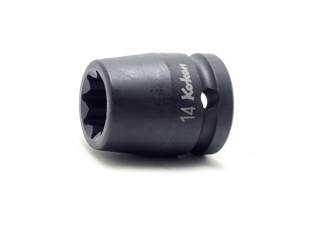 [14415M-28] Ko-ken(コーケン) 1/2"(12.7mm)SQ. インパクト2重4角ソケット 28mm 単品1個 - MisakaZoo