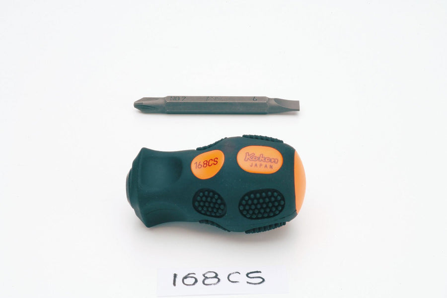 [168CS-2X6] Ko-ken(コーケン) 差替えドライバー(スタッビータイプ) No.2xNo.6 単品1本 - MisakaZoo