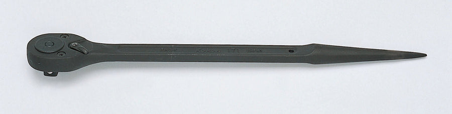 [171B-1/2] Ko-ken(コーケン) 1/2"(12.7mm)SQ. プッシュボタン式シノ付きラチェット(ロング) 全長380mm 単品1個 - MisakaZoo