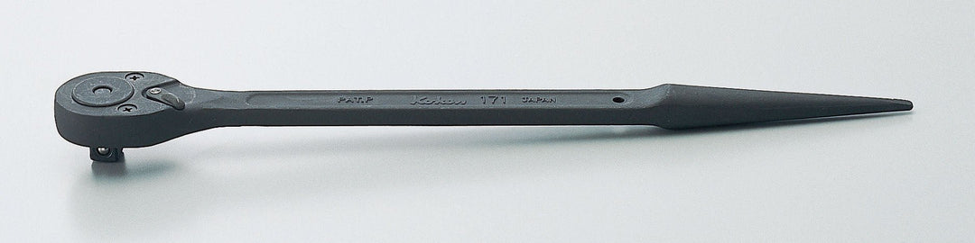 [171SB-1/2] Ko-ken(コーケン) 1/2"(12.7mm)SQ. プッシュボタン式シノ付きラチェット(ショート) 全長250mm 単品1個 - MisakaZoo