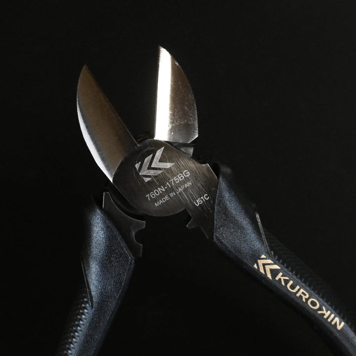 [760N-175BG] KUROKIN 黒金(Black & Gold) 偏芯強力ニッパ薄刃 175mm 単品1丁