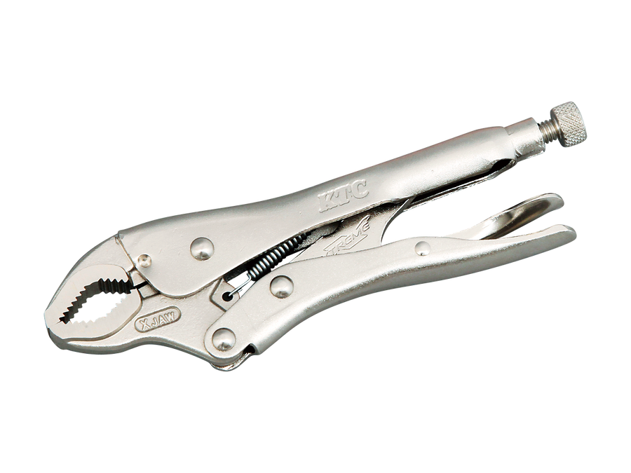 [250CR] KTC(京都機械工具)ロッキングプライヤ 曲線あご（全長225mm） 単品1本