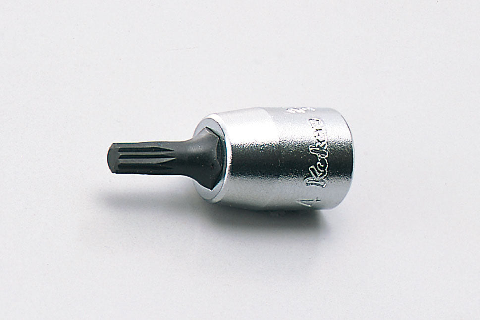 [2020.28-M4] Ko-ken(コーケン) 1/4"(6.35mm)SQ. 3重4角ビットソケット(XZN規格) 全長28mm M4 単品1本 - MisakaZoo