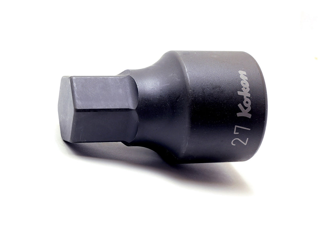[8012M.80-22] Ko-ken(コーケン) 1"(25.4mm)SQ. ヘックスビットソケット 全長80mm 22mm 単品1本 - MisakaZoo