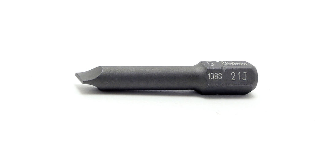 [108S.39-5] Ko-ken(コーケン) 1/4"(6.35mm)H マイナスビット 全長39mm 0.8x5 単品1本 - MisakaZoo