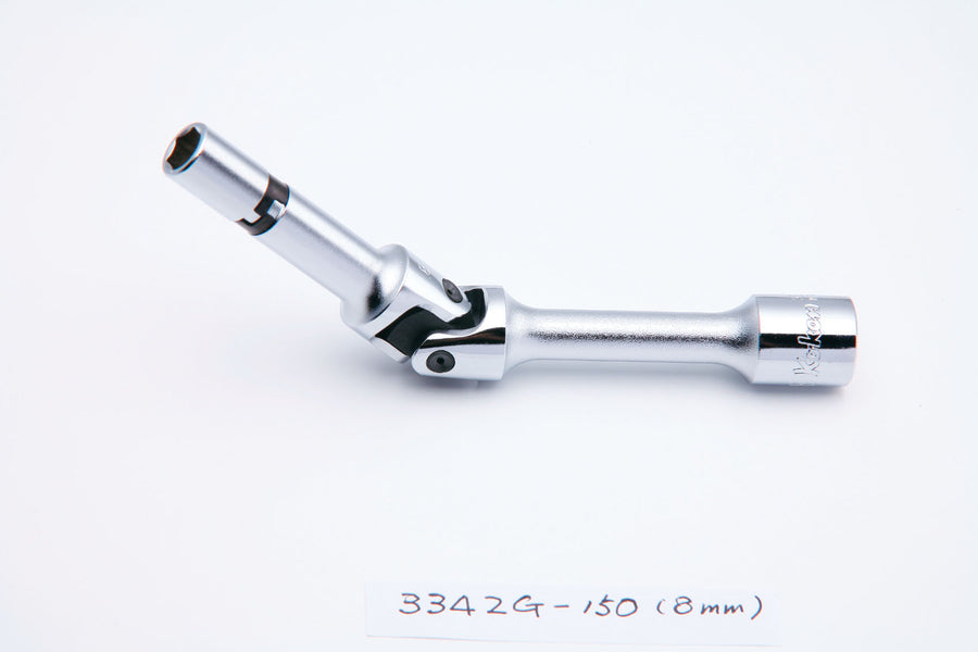 [3342G.150-8] Ko-ken(コーケン) 3/8"(9.5mm)SQ. ユニバーサルグロープラグソケット 全長150mm 8mm 単品1本 - MisakaZoo