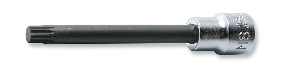 [3020.100-M6] Ko-ken(コーケン) 3/8"(9.5mm)SQ. 3重4角ビットソケット(XZN規格) 全長100mm M6 単品1本 - MisakaZoo