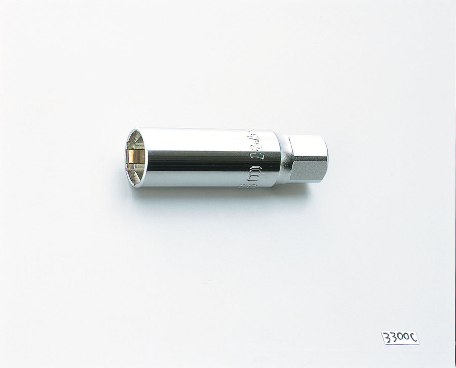 [3300C-14] Ko-ken(コーケン) 3/8"(9.5mm)SQ. スパークプラグソケット(クリップ付) 14mm 単品1個 - MisakaZoo