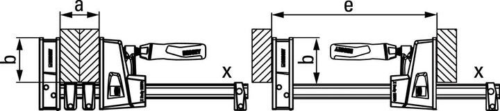 [2本１組セット品] ベッセイ(Bessey) 木工用クランプ KRE - 30 - 2K 4.3kg(2.15kg/本) - MisakaZoo