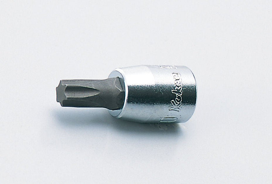 [2025.28-T10] Ko-ken(コーケン) 1/4"(6.35mm)SQ. トルクスビットソケット 全長28mm T10 単品1本 - MisakaZoo